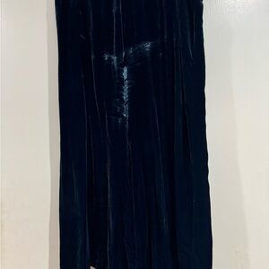 Johnny Was Jade Midnight Blue Velvet Culotte Pants